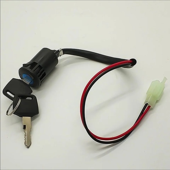 Ignition Key Switch Moped Electric Motorcycle 2 Wire On/Off  ATV Dirt Bike - Picture 1 of 5